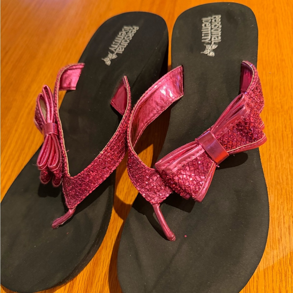 ⭐️2/10$ Pink Bow Thong Sandals for Women